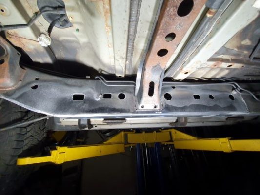 Chassis after repair and before painting - CIN Fabricationss Brisbane