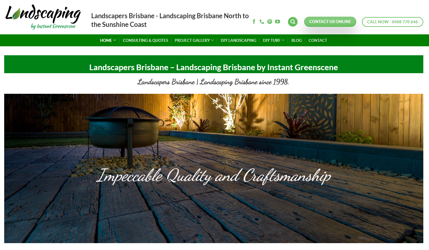Landscapers website built by small business assist - websites | SEO | Google business profiles | Small business assistance