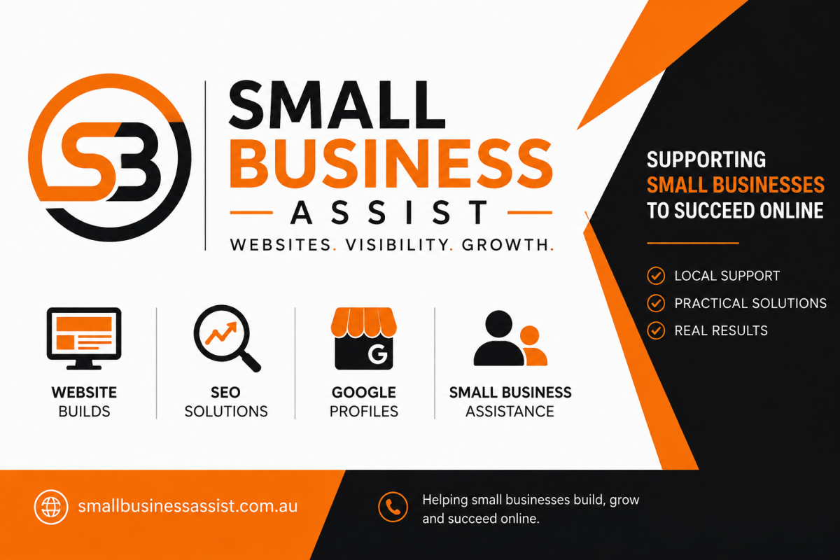 Small Business Assist website banner for mobiles - Small business assisting small business